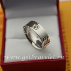 Pierścionek Cartier Love z białego złota z 3 diamentami