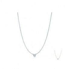 Naszyjnik z wisiorkiem diamentowym Tiffany Elsa Peretti By The Yard ze srebra próby 925 w Wielkiej Brytanii
