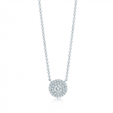 Naszyjnik Tiffany Soleste ze srebra próby 925 z okrągłymi diamentami w tonacji