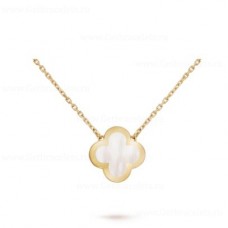 Wisiorek Van Cleef Arpels Pure Alhambra z żółtego złota z masą perłową