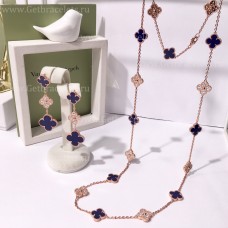  Zestaw Van Cleef Arpels Alhambra z diamentami Lapis