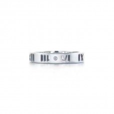Pierścionek Tiffany Atlas Narrow Silver 925 Lady Hollow-Out