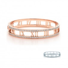 Bransoletka Tiffany Atlas Open Hinged z diamentami