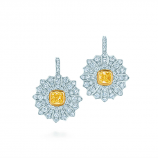 Kolczyki wiszące Tiffany Co. Schlumberger Daisy w kolorze żółtym