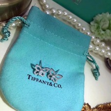 Kolczyki-wkrętki Tiffany Dupe w kształcie motyli z kryształkami, słodka i ładna biżuteria