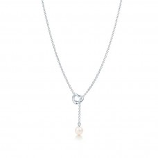 Wisiorek Tiffany Elsa Peretti Lariat Open Heart z naszyjnikiem z pereł dla kobiet