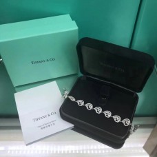 Bransoletka z łańcuszkiem Tiffany Enchant Multi-Heart z fałszywymi diamentami i diamentami, prezent na Dzień Matki