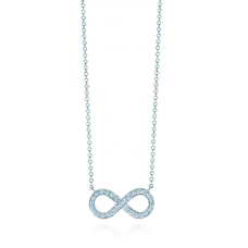 Naszyjnik z wisiorkiem Tiffany Infinity z diamentami i srebrem próby 925