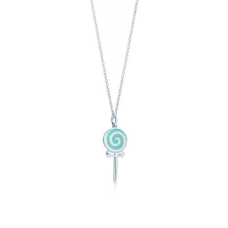 Naszyjnik z zawieszką Tiffany Lollipop w kolorze srebra próby 925, UK
