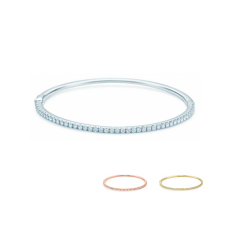 Bransoletka Tiffany Metro Hinged Bangle ze srebra próby 925 z diamentami, sklep z biżuterią