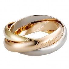 Pierścionek Trinity De Cartier Classics z białego/żółtego/różowego złota z diamentami