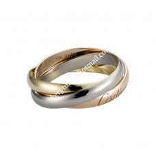 Mały pierścionek Trinity De Cartier z białego/żółtego/różowego złota z diamentami