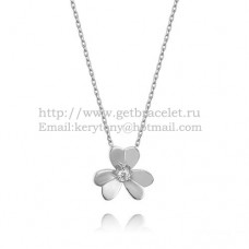 Naszyjnik Van Cleef Arpels Frivole z białego złota z okrągłymi diamentami