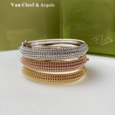 Bransoletka Van Cleef Arpels Perlee Pearls of Gold, 5 rzędów, żółte złoto/różowe złoto/białe złoto
