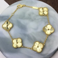 Bransoletka Van Cleef Arpels Alhambra z 5 motywami giloszowymi?? Żółte złoto