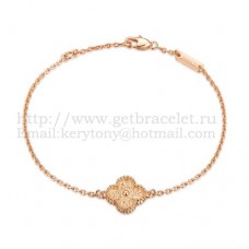 Bransoletka Van Cleef Arpels Alhambra w kolorze różowego złota
