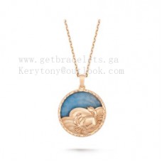 Długi naszyjnik Van Cleef Arpels Zodiaque Cancri z kwarcu w kolorze różowego złota Długi naszyjnik Van Cleef Arpels Zodiaque Cancri z kwarcu w kolorze różowego złota