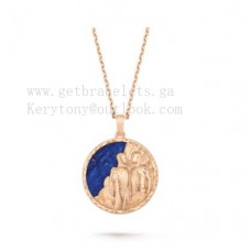 Długi naszyjnik Van Cleef Arpels Zodiaque Geminorum z różowego złota Lapis Lazuli Długi naszyjnik Van Cleef Arpels Zodiaque Geminorum z różowego złota Lapis Lazuli